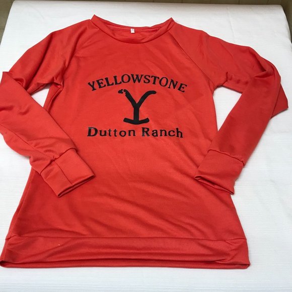 Yellowstone Dutton Ranch Sweatshirt orange Size small - Picture 3 of 3